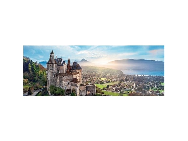 Palapeli 1000 elementtiä Panorama Menthon Castle Ranska