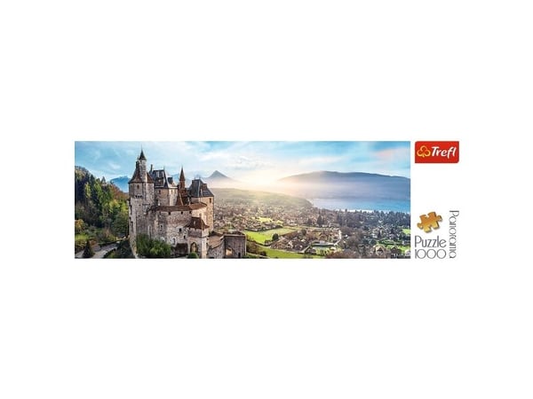 Palapeli 1000 elementtiä Panorama Menthon Castle Ranska