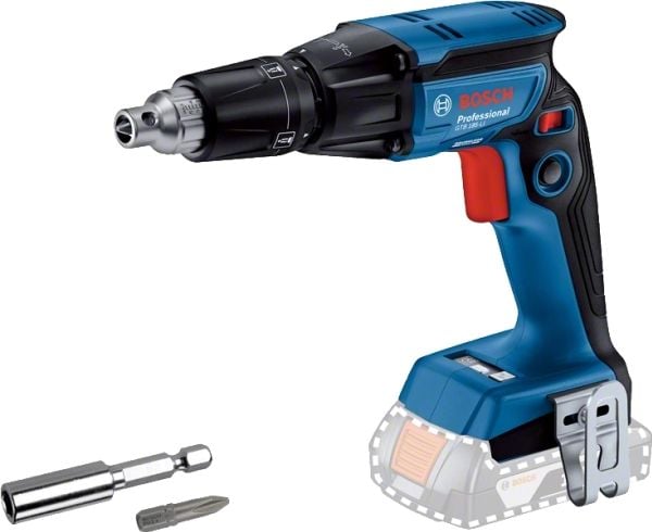 Bosch GTB185-LI, Elektrisk skrutrekker, Pistolhåndtak, 1/4", Sort, Blå, Rød, Børsteløs, Hengehull - SOLO