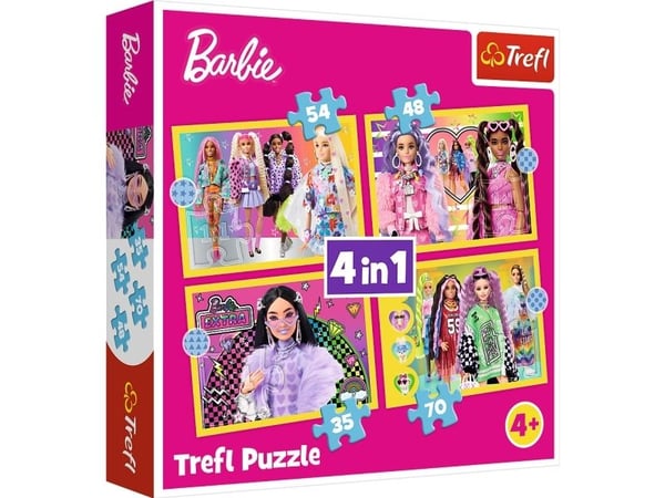 Trefl Barbie Happy world of, 54 stykker, Leke, 4 år