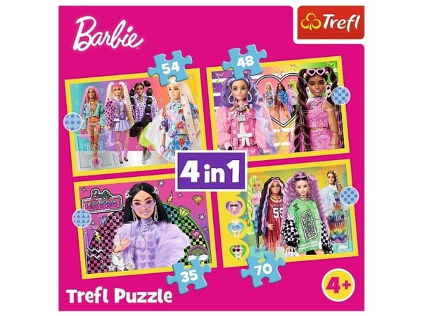 Trefl Barbie Happy world of, 54 stykker, Leke, 4 år