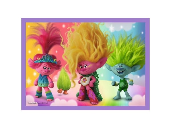 Trefl Puzzle 4in1 Adventures av fargerike troll TREFL