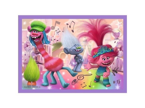 Trefl Puzzle 4in1 Adventures av fargerike troll TREFL