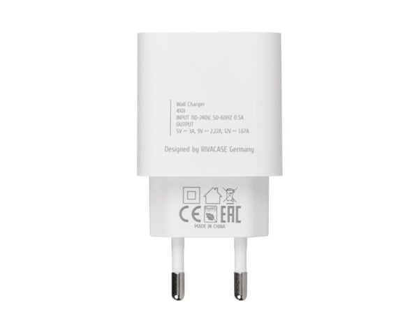 Rivacase PS4101, Auto, AC, 1 m, White