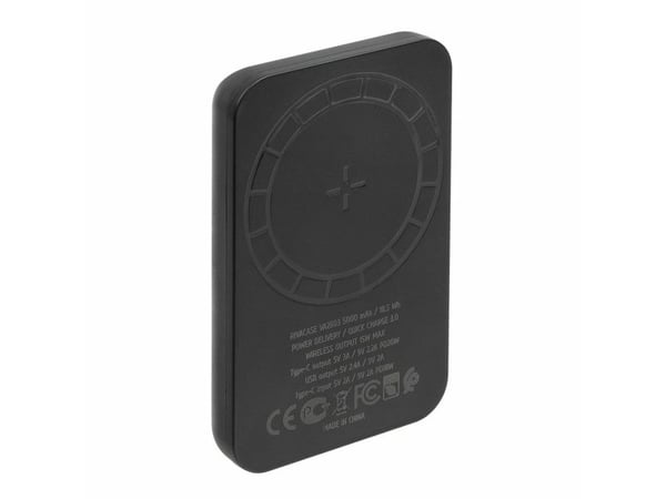 Rivacase VA2603, 5000 mAh, Lithium Polymer (LiPo), Quick Charge 3.0, Trådløs lading, 3,7 V, Sort