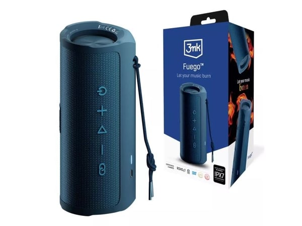 3MK Fuego langaton kaiutin 30W Bluetooth 5.3 TWS IPX7 sininen/sininen