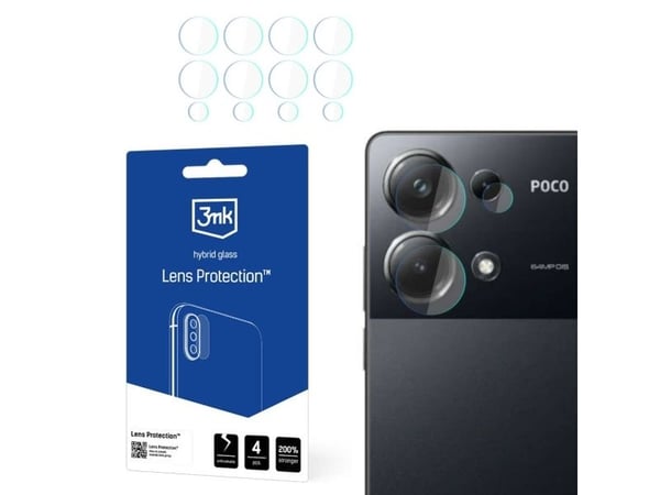 3MK 3MK Lens Protect Poco M6 Pro 4G kameralinsebeskyttelse 4stk