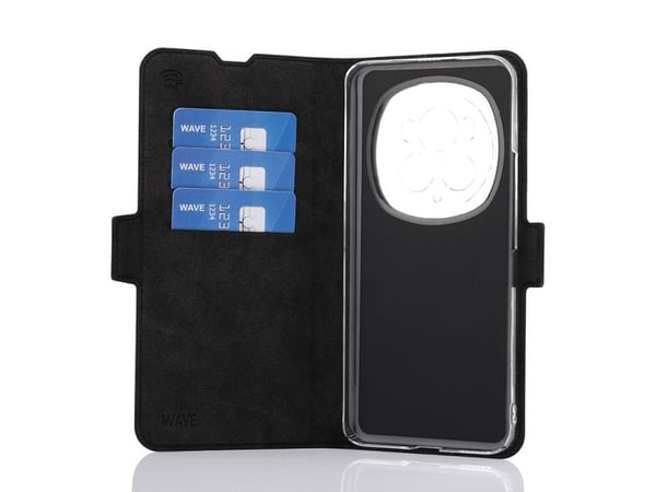 Wave -BC-HN-M6P-BK, Folio-kotelo, Honor, Honor Magic6 Pro 5G, musta