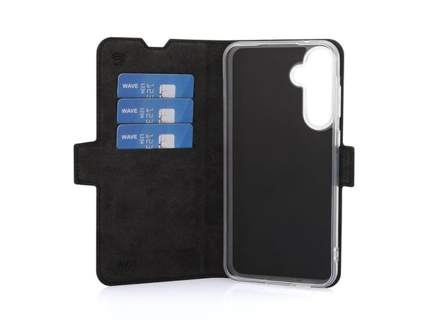 Wave -BC-SS-A555G-BK, Folio, Samsung, Galaxy A55 5G, Svart