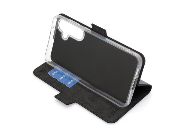 Wave -BC-SS-A555G-BK, Folio, Samsung, Galaxy A55 5G, Svart