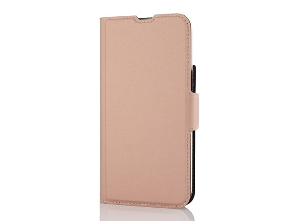 Wave BookCase beskyttelsesdeksel, MagSafe-kompatibel, iPhone 15, Rose gull