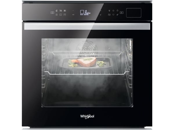 Whirlpool W6 OS4 4S2 P BL, Medium, Elektrisk ovn, 73 l, 73 l, Pyrolytisk, Innebygget
