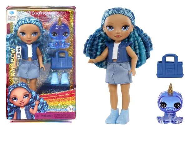 MGA Lėlė Rainbow High Littles - Safyrinė (Mėlyna)