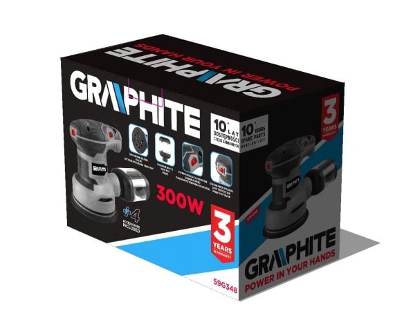 GRAPHITE Mimcentric hionta 300W, 125 mm jalka GRAPHITE Mimcentric hionta 300W, 125 mm jalka