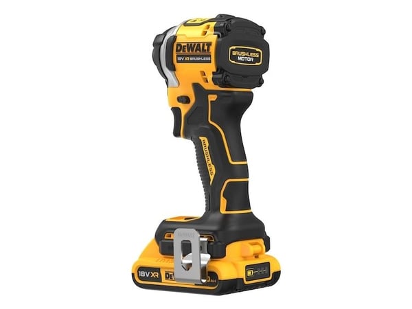 DeWALT DCF850D2T-QW, Iskuruuvain, Pistoolikahva, musta, Keltainen, 3250 RPM, 1000 RPM, 205 Nm