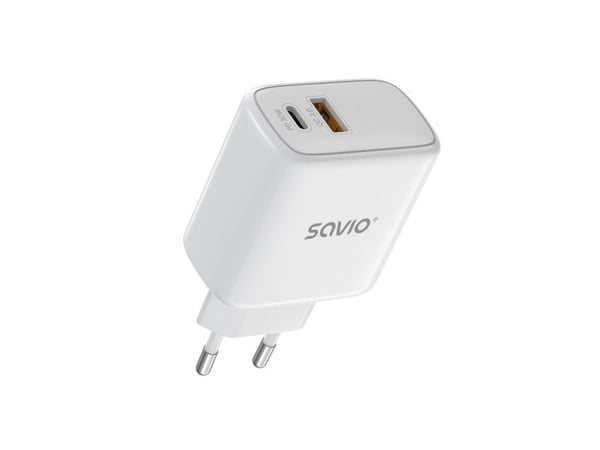 Savio LA-10, USB, 20 V, 1 m, Hvit