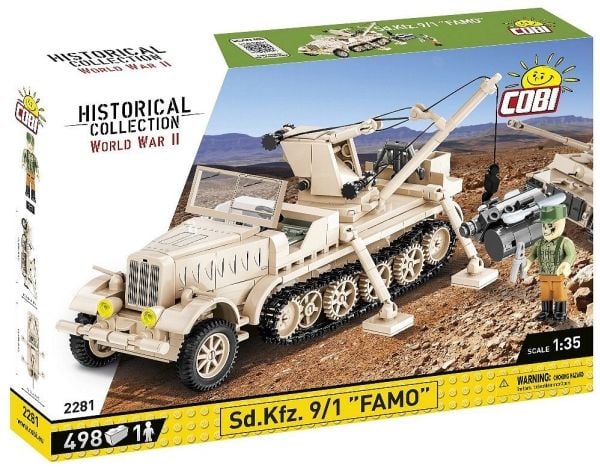 COBI Sd.Kfz. 9/1 Famo, Byggeklosser, 498 stykker