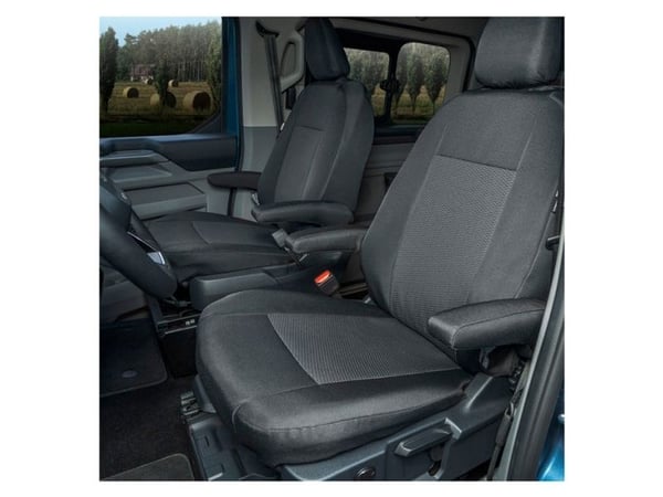 Istuinsuoja 1+1, 2 x käsinojat Transit Custom, T7, 2024-