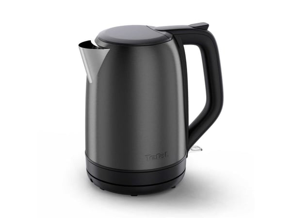 Tefal Subito KO5S08E0, 1,7 l, 2400 W, Svart, Rostfritt stål, Rostfritt stål, Justerbar termostat, Vattennivå indikator