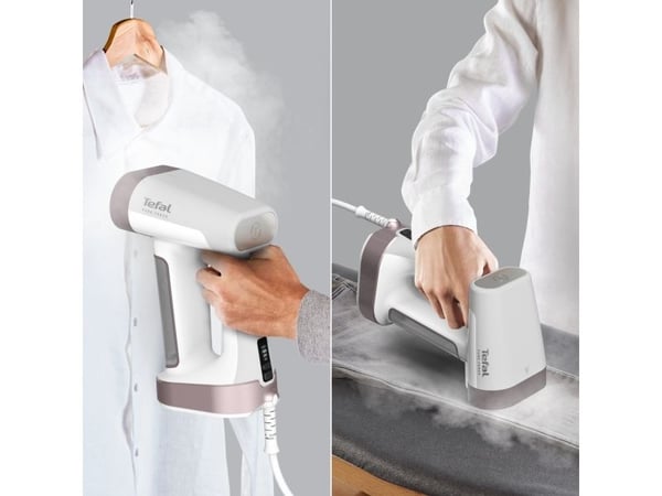 Tefal Pure Force DT8765E0, Handhållen klädångare, 0,18 l, 0,416667 min, Svart, Kanelfärgad, Knappar, 0,2 h