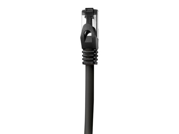LogiLink - Koblingskabel - RJ-45 (hann) til RJ-45 (hann) - 15 m - SFTP, PiMF - CAT 8.1 - halogenfri, formstøpt, rund, uten hindringer - svart