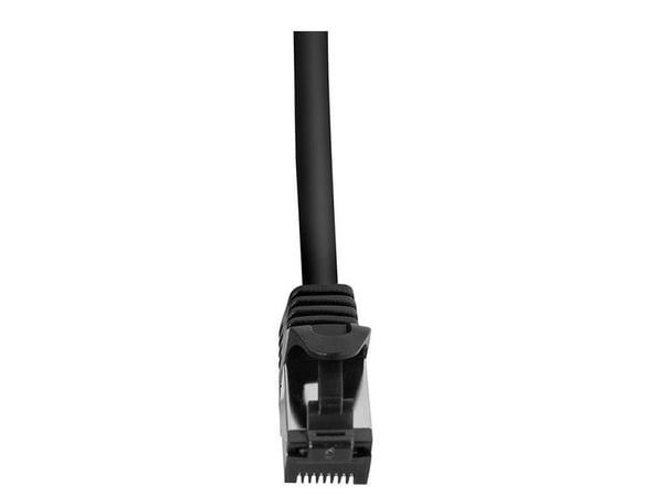 LogiLink - Koblingskabel - RJ-45 (hann) til RJ-45 (hann) - 15 m - SFTP, PiMF - CAT 8.1 - halogenfri, formstøpt, rund, uten hindringer - svart