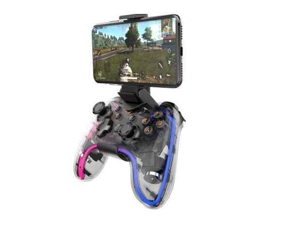 Havit 6939119044664, Pad-ohjain, Android, Nintendo Switch, PC, PlayStation 4, iOS, Langaton, 10 m, Läpinäkyvä, Akku
