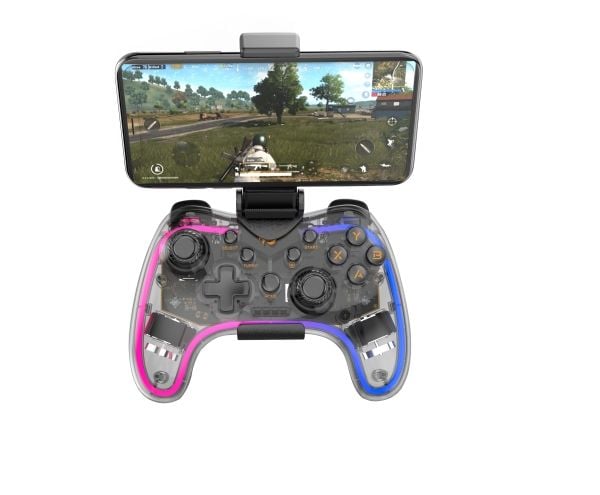 Havit 6939119044664, Pad-ohjain, Android, Nintendo Switch, PC, PlayStation 4, iOS, Langaton, 10 m, Läpinäkyvä, Akku