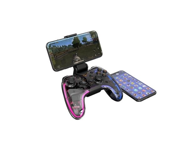 Havit 6939119044664, Pad-ohjain, Android, Nintendo Switch, PC, PlayStation 4, iOS, Langaton, 10 m, Läpinäkyvä, Akku