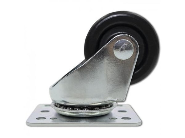 Qoltec hjul uten brems for reolskap 4 stk