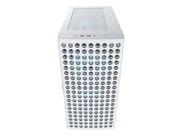 COUGAR CGR-5YA2W-RGB, Midi Tower, PC, Hvit, ATX, CEB, EATX, Micro ATX, Mini-ITX, Multi, PC-kabinettvifte