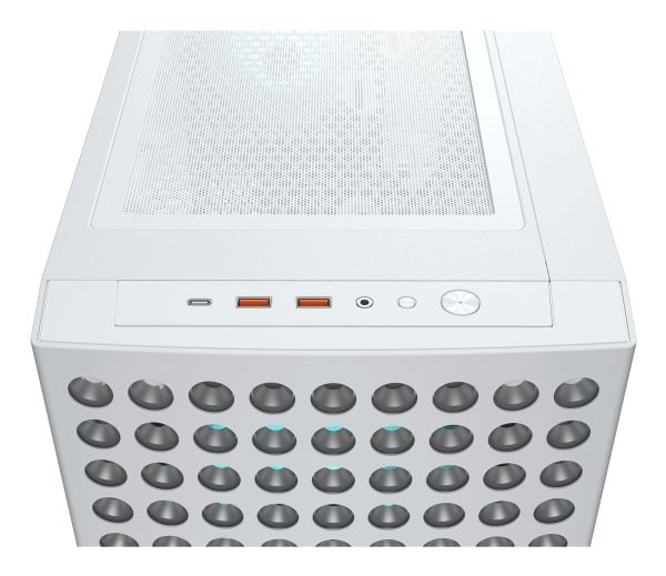COUGAR CGR-5YA2W-RGB, Midi Tower, PC, Hvit, ATX, CEB, EATX, Micro ATX, Mini-ITX, Multi, PC-kabinettvifte