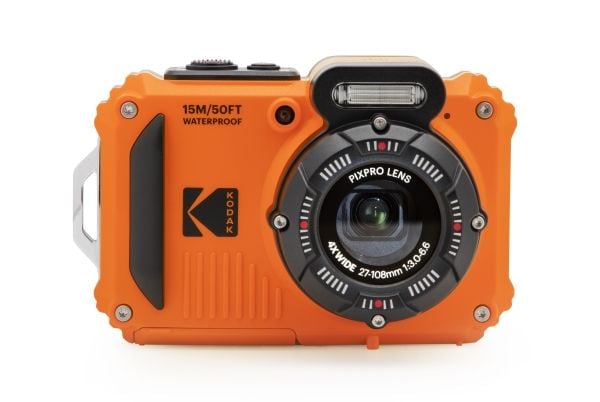 Kodak PIXPRO WPZ2OG6, 16,76 MP, 4608 x 3456 pikseliä, BSI CMOS, 4x, Full HD, musta, Oranssi