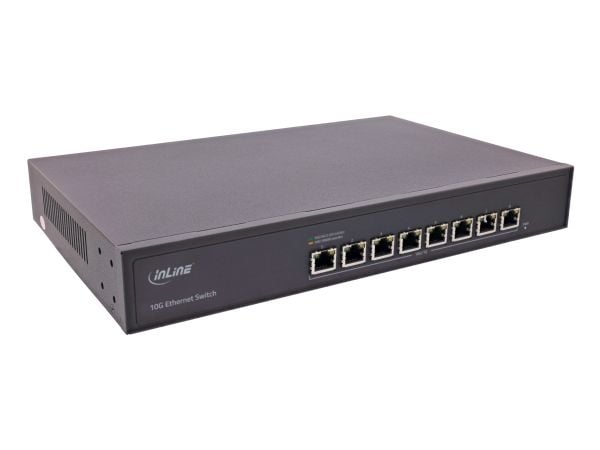 InLine 32308A, Hallitsematon, 10G Ethernet (100/1000/10000), telineasennettava