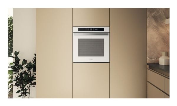 Whirlpool WOI4S8PM1SWA, Medium, Elektrisk ovn, 73 L, 73 L, Hydrolytisk + pyrolytisk, Innebygd