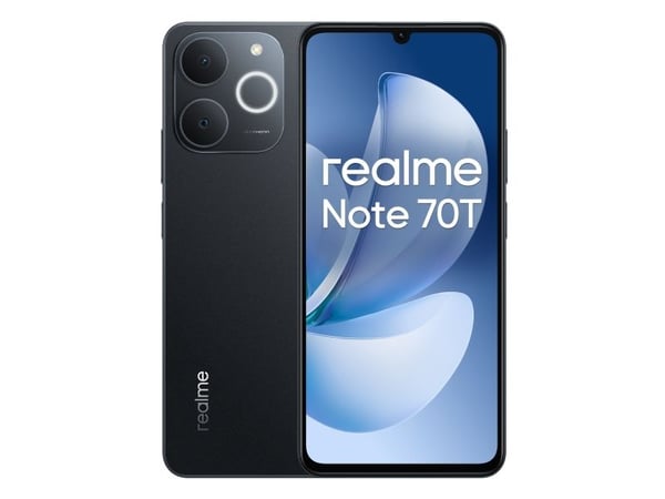 Realme Note 70T - 4G smarttelefon - dobbelt-SIM - RAM 4 GB / Internminne 256 GB - 6.74" - 1600 x 720 piksler (90 Hz) - 2x bakkameraer 13 MP - front...