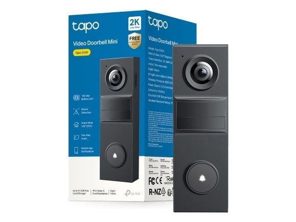 TP-Link Tapo D205, H.264, 3 MP, 2304 x 1296 piksler, 1296p, CMOS, 25,4 / 2,8 mm (1 / 2.8")