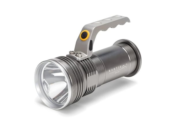 Montis Aluminiowa reczna latarka akumulatorowa LED MT154, Lommelykt, Grå, Aluminium, Knapper, LED, 5 W