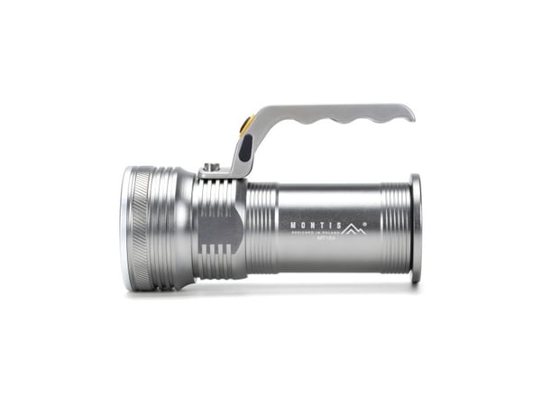 Montis Aluminiowa reczna latarka akumulatorowa LED MT154, Lommelykt, Grå, Aluminium, Knapper, LED, 5 W
