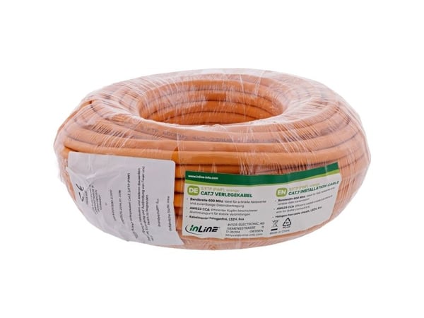 InLine 70210I, 10 m, Cat7, S/FTP (S-STP), oranssi