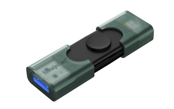 Kingston DataTraveler Duo - USB-flashstasjon - 256 GB - USB 3.2 Gen 1 / USB-C
