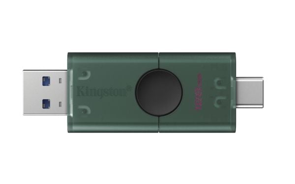 Kingston DataTraveler Duo - USB-flashstasjon - 128 GB - USB 3.2 Gen 1 / USB-C