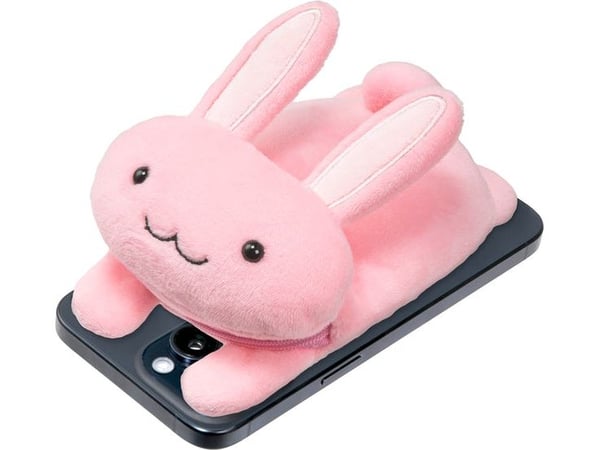 MAGMOJI Bunny - Lomme for mobiltelefon / kredittkort - MagSafe-samsvar - plysjtøy