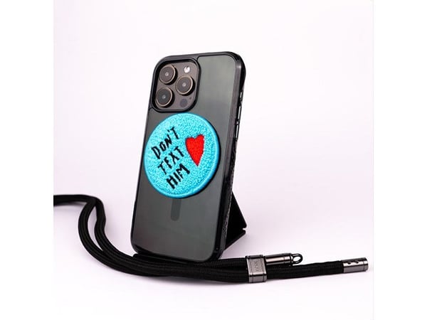 LAUT MAGMOJI, Badge, Turkisfarve, Sort, Rød, Stof, Plys, 1 stk