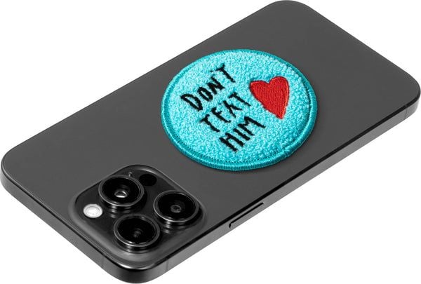 LAUT MAGMOJI, Badge, Turkisfarve, Sort, Rød, Stof, Plys, 1 stk