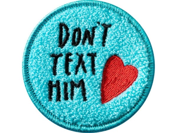 LAUT MAGMOJI, Badge, Turkisfarve, Sort, Rød, Stof, Plys, 1 stk