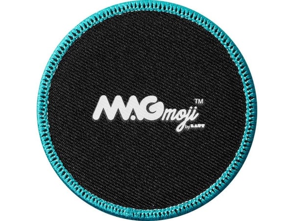 LAUT MAGMOJI, Badge, Turkisfarve, Sort, Rød, Stof, Plys, 1 stk