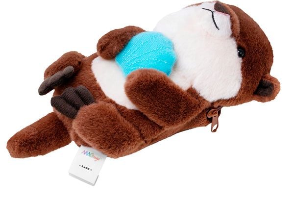 MAGMOJI Ocean Otter - Lomme for mobiltelefon / kredittkort - MagSafe-samsvar - plysjtøy, nylon zipper