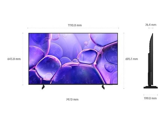 Samsung UE50U8072FU - 50" Diagonalklasse U8072F Series LED-bakgrunnsbelyst LCD TV - Crystal UHD - Smart TV - Tizen OS - 4K UHD (2160p) 3840 x 2160 ...