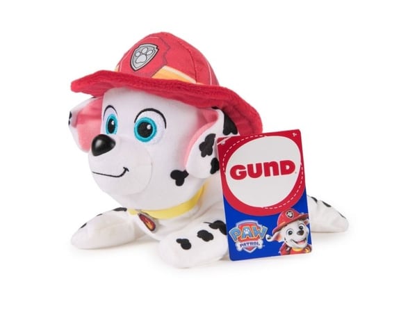 Paw Patrol bamse-hatt & halsbånd 20 cm - Marshall